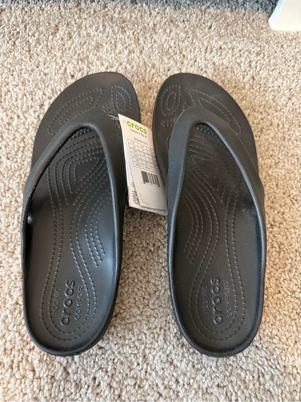 CROCS Black Women's Flip Sandals
